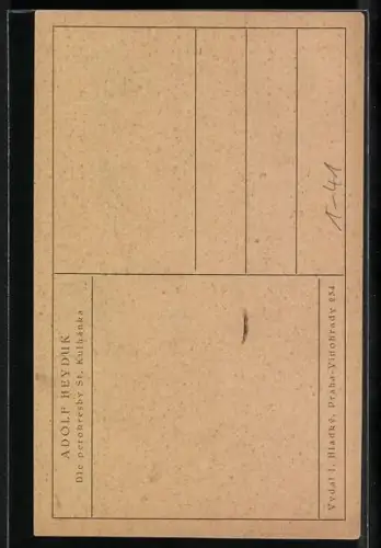 Künstler-AK Aolf Heyduk im Porträt