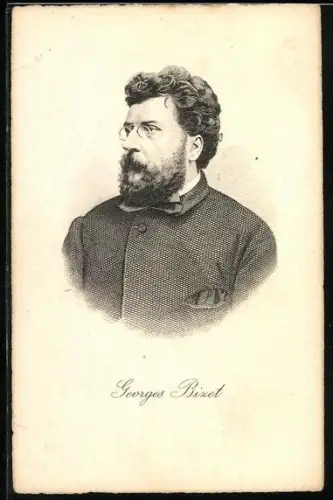 Künstler-AK Georges Bizet im Porträt
