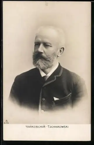 AK Tchaikowski im Anzug im Porträt