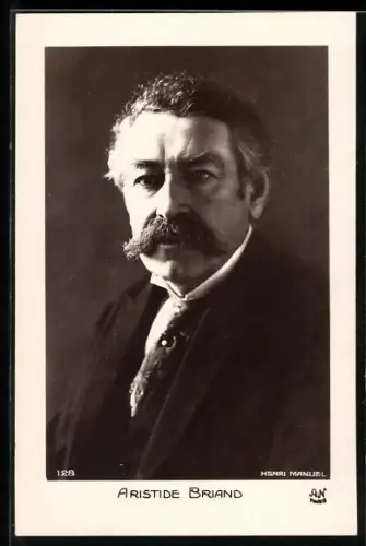 AK Aristide Briand in dramatischem Licht