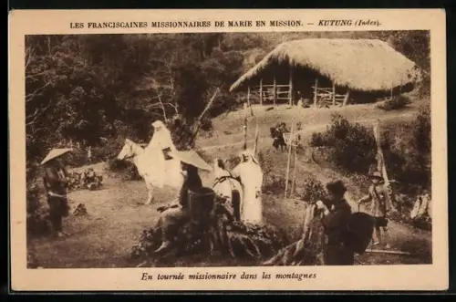 AK Kutung, Les Franciscaines Missionnaires de Marie en Mission, En tourneé missionnaire dans les montagnes, Missionare