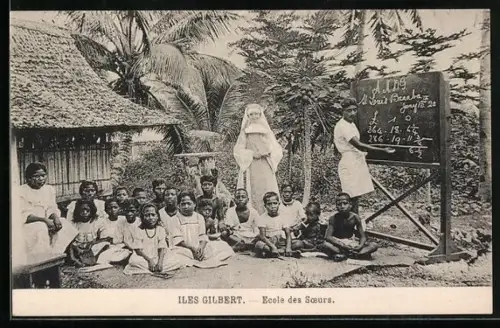 AK Iles Gilbert, Ecole des Soeurs, Missionare
