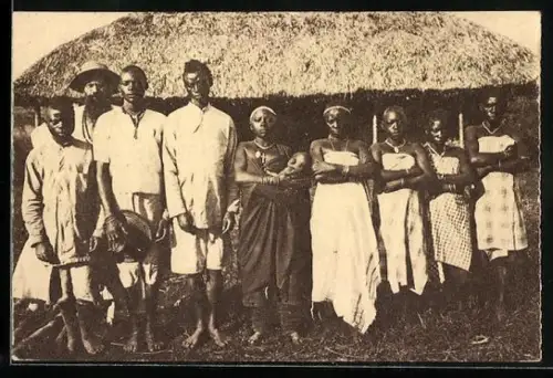 AK Haut Congo, Personnel enseignant d`une chapelle-école, Missionaires d`Afrique Pères Blance, Missionare