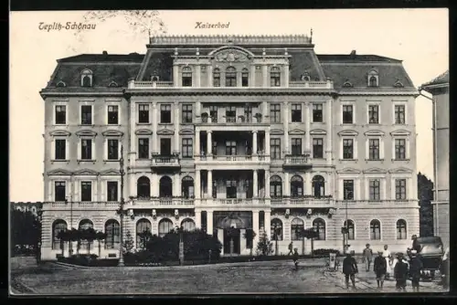 AK Teplitz Schönau / Teplice, Kaiserbad-Hotel