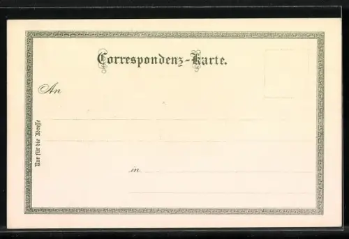 Lithographie Herrnskretschen, Panorama mit Dampfer