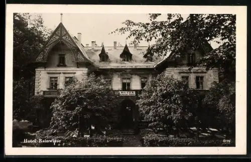 AK Herrnskretschen, Hotel Rainwiese