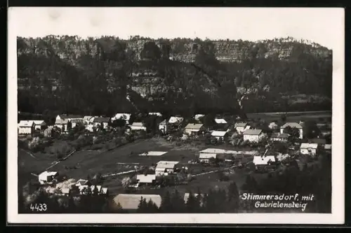 AK Stimmersdorf, Panorama mit Gabrielensteig