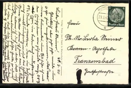 AK Rumburg, Sanatorium Frankenstein mit Rauchberg