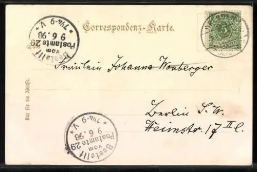 AK Teplitz, Schlossplatz mit Denkmal