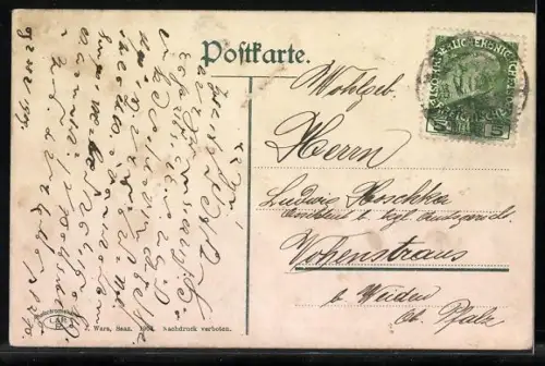 AK Saaz, Ringplatz mit Rathaus