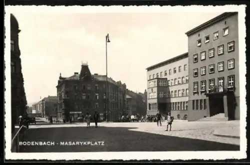 AK Bodenbach, Masarykplatz