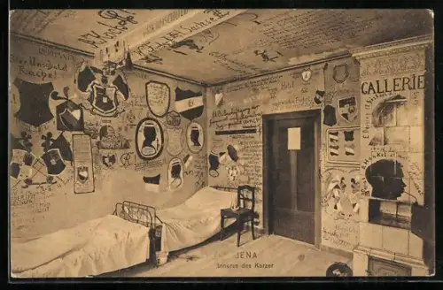 AK Jena, Inneres des Karzer, studentische Szene