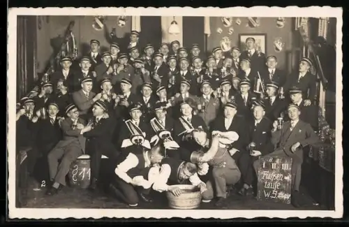 AK Gruppenbild der Studenten, studentische Szene