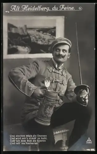 AK Alt-Heidelberg, Student in vollem Wichs