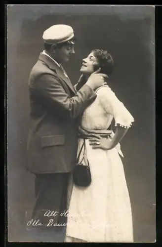 AK Alt-Heidelberg, Student mit seiner Frau, studentische Szene