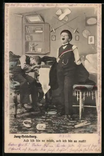 AK Jung-Heidelberg, Ach ich bin so müde, ach ich bin so matt!, studentische Szene