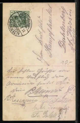 AK Alt-Heidelberg, Student mit seiner Frau, studentische Szene