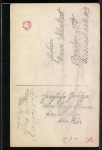 AK Alt-Heidelberg, Zwei Studenten stossen an, studentische Szene