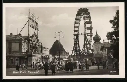 AK Wiener Prater, Riesenrad mit Kino