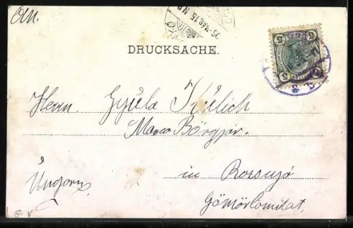 Lithographie Wien, Wiener Prater, Wurstel-Prater