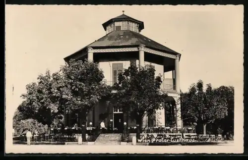 AK Wien, Cafe-Restaurant Lusthaus im Wiener Prater