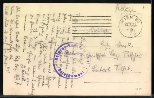 AK Wien, Wiener Prater - Riesenrad und Geisterschloss