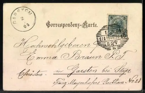 AK Wien, Wiener Prater, Constantinhügel mit Teich