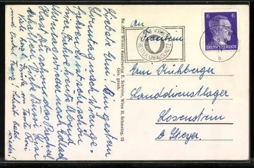 AK Wien, Wiener Prater mit Riesenrad