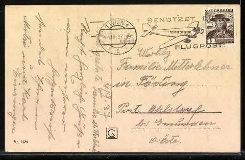 AK Wien, Riesenrad, Hochschaubahn und Kino Lustspieltheater auf dem Wiener Prater