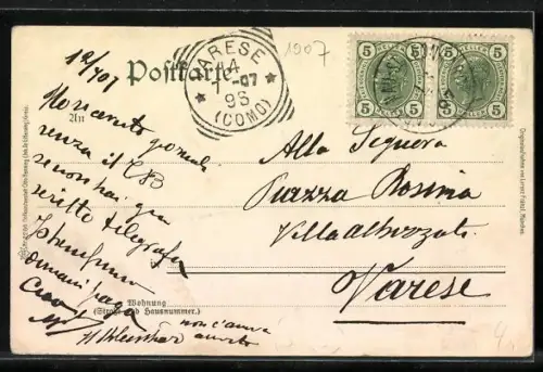 AK Berchtesgaden, Drei Bleameln in bayerischer Tracht