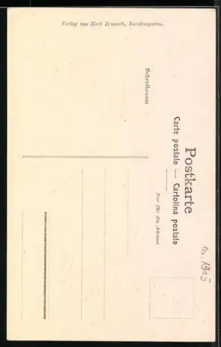 AK `S grüabige Eck, Männergruppe im Wirtshaus, bayerische Tracht