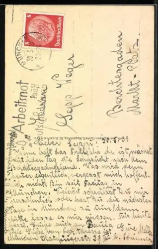 Foto-AK Trachtenpaar vor Bergkulisse