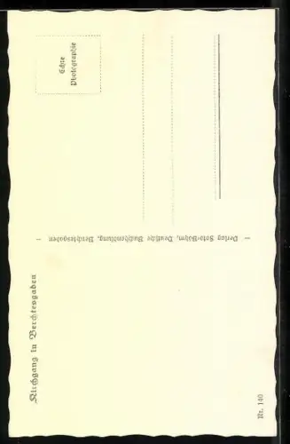 AK Berchtesgaden, Kirchgang, Zwei alte Berchtesgadnerinnen in Tracht