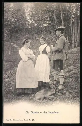 AK Die Dirndln u. der Jägerbua