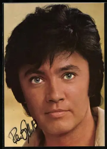 AK Musiker Rex Gildo im Porträt, Autograph