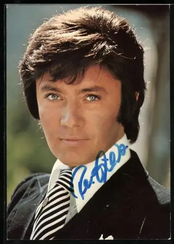 AK Musiker Rex Gildo im Anzug, Autograph