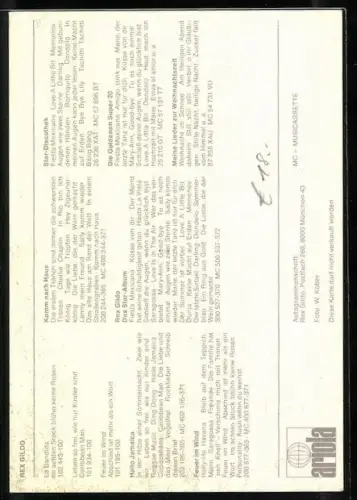 AK Musiker Rex Gildo in roter Jacke, Autograph