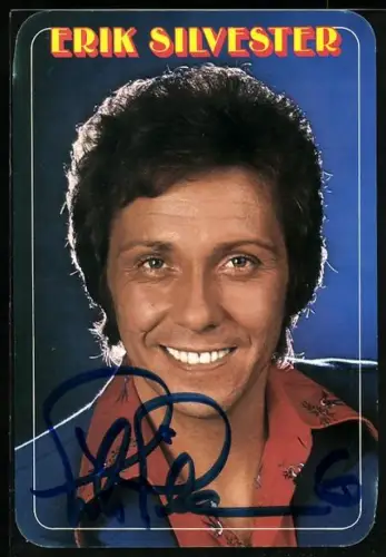 AK Musiker Erik Silvester im Porträt, Autograph