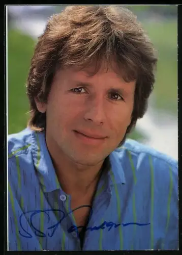 AK Musiker G. A. Anderson im Porträt, Autograph