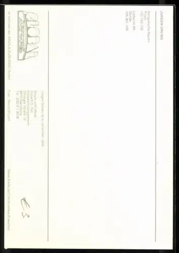 AK Musiker Jürgen Drews in Lederjacke, Autograph