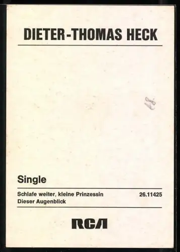 AK Musiker Dieter-Thomas Heck in die Kamera lächelnd, Autograph