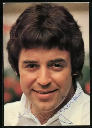 AK Sänger Tony Marshall im Porträt, Autograph