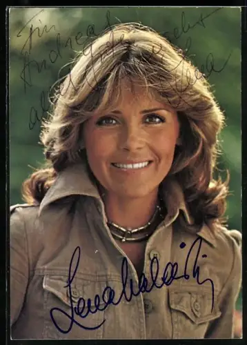 AK Musikerin Lena Valaitis im Porträt, Autograph