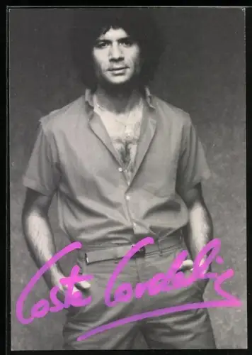 AK Musiker Costa Cordalis mit Autograph