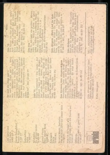 AK Musiker Udo Jürgens mit Halstuch, Autograph