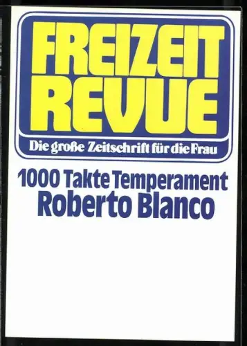 AK Portrait Musiker Roberto Blanco lächelnd, Autograph