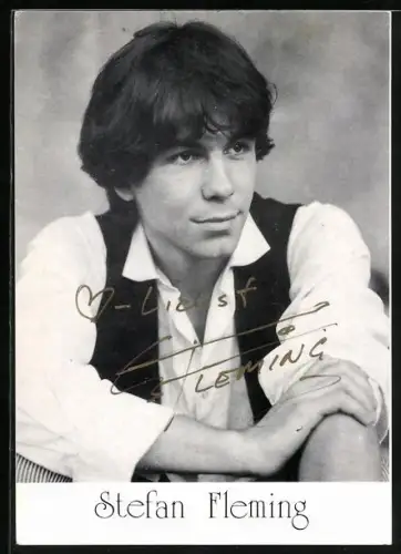 AK Musiker Stefan Fleming im Porträt, Autograph