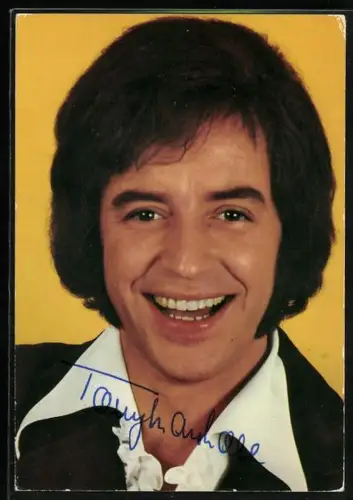 AK Sänger Tony Marshall lächelnd im Porträt, Autograph