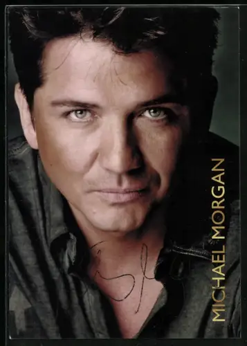AK Musiker Michael Morgan im Porträt, Autograph