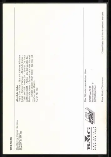 AK Musiker Rex Gildo im Anzug, Autograph